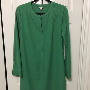 Long sleeve green dress